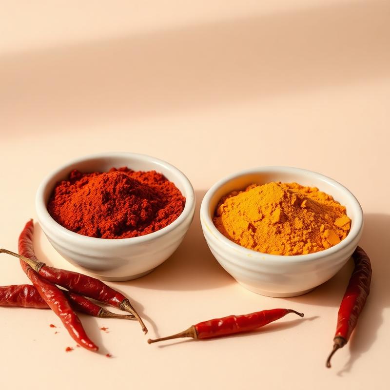 মরিচ ও হলুদ গুঁড়া